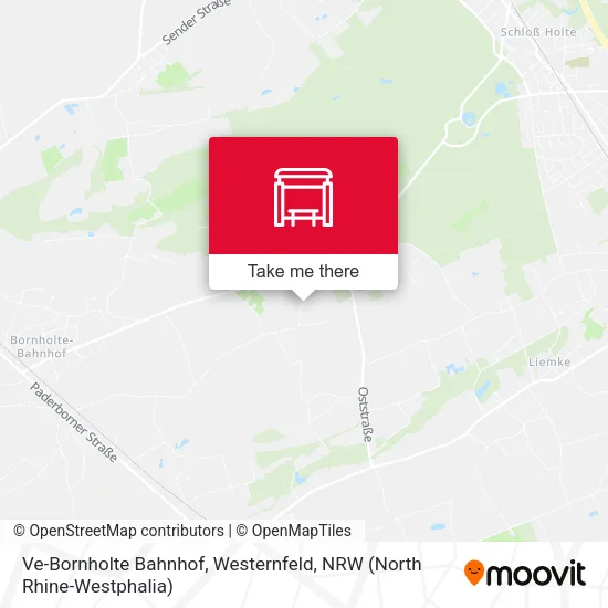 Карта Ve-Bornholte Bahnhof, Westernfeld