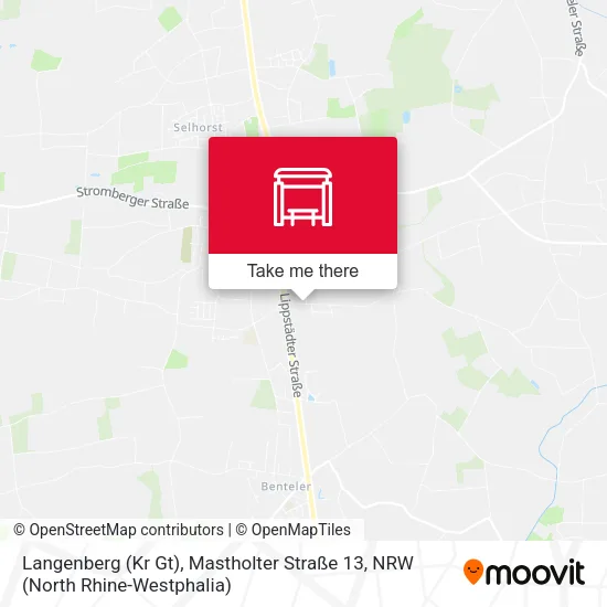 Карта Langenberg (Kr Gt), Mastholter Straße 13