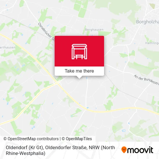 Карта Oldendorf (Kr Gt), Oldendorfer Straße