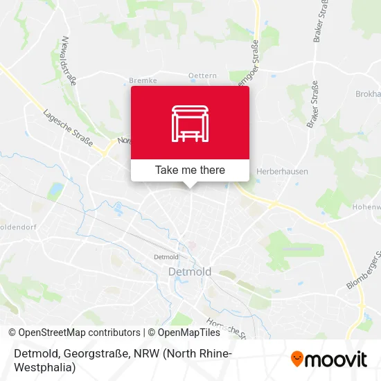 Карта Detmold, Georgstraße