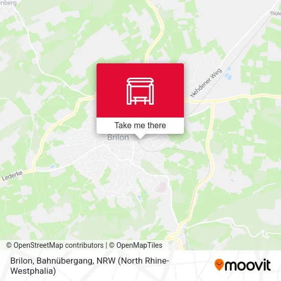 Карта Brilon, Bahnübergang