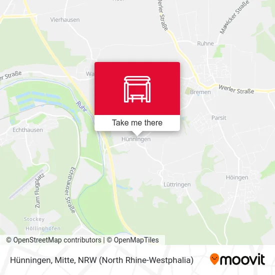 Hünningen, Mitte map