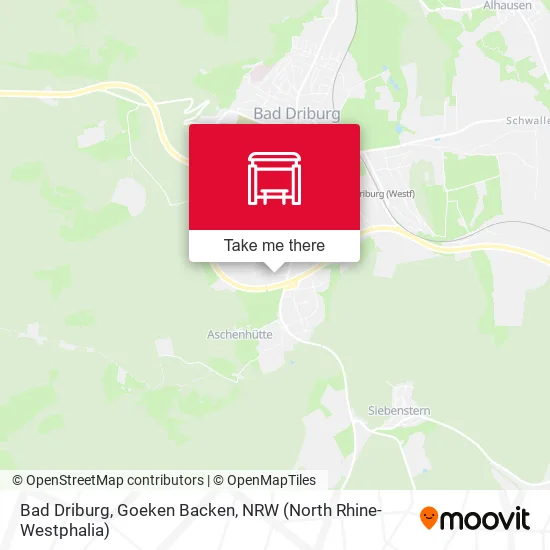Карта Bad Driburg, Goeken Backen