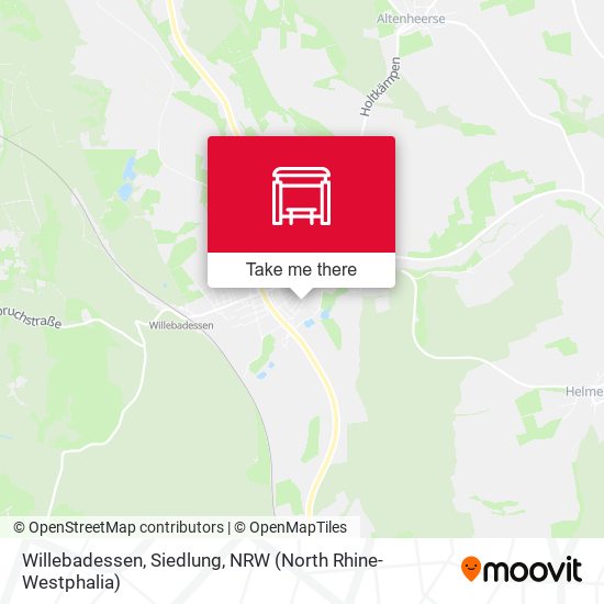 Карта Willebadessen, Siedlung