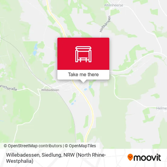 Карта Willebadessen, Siedlung