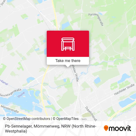 Pb-Sennelager, Mömmenweg map