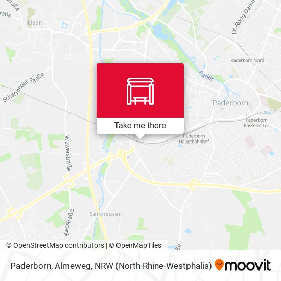 Карта Paderborn, Almeweg