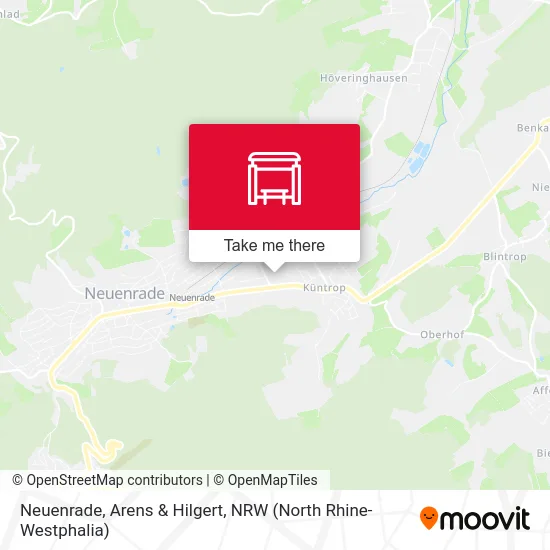 Neuenrade, Arens & Hilgert map