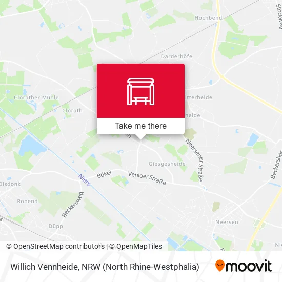 Карта Willich Vennheide