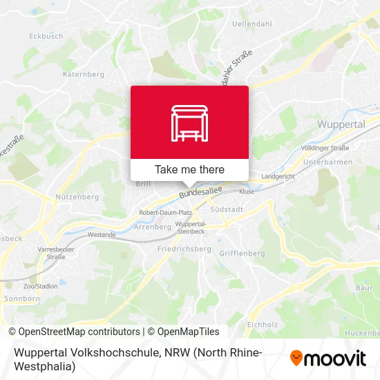 Wuppertal Volkshochschule map