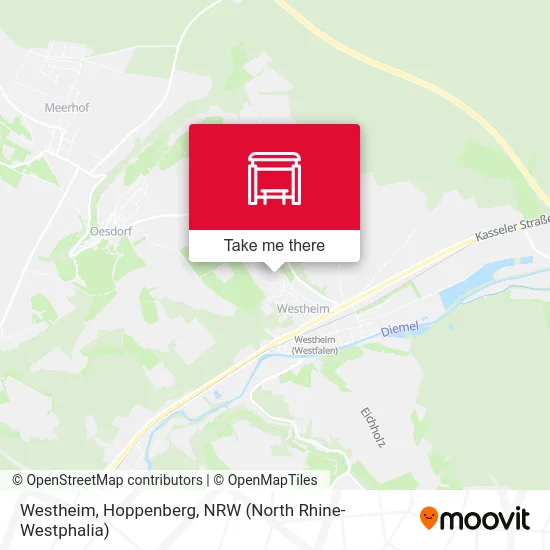 Westheim, Hoppenberg map