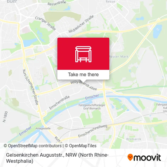 Gelsenkirchen Auguststr. map