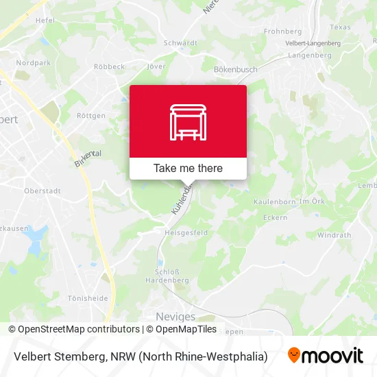 Карта Velbert Stemberg