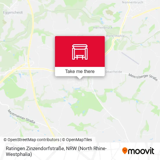 Карта Ratingen Zinzendorfstraße