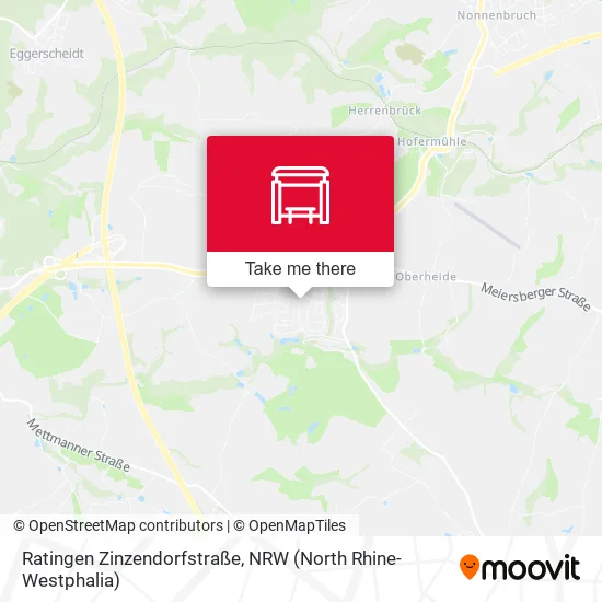 Карта Ratingen Zinzendorfstraße