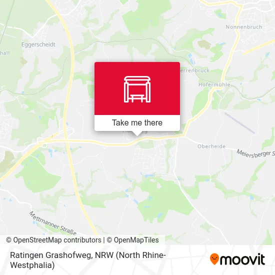 Ratingen Grashofweg map