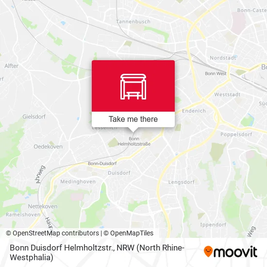 Карта Bonn Duisdorf Helmholtzstr.