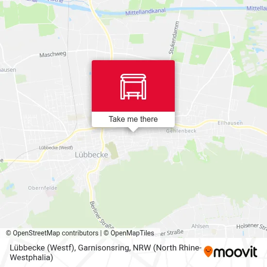 Lübbecke (Westf), Garnisonsring map