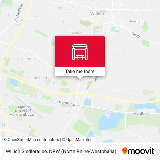 Карта Willich Siedlerallee