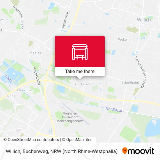 Willich, Buchenweg map