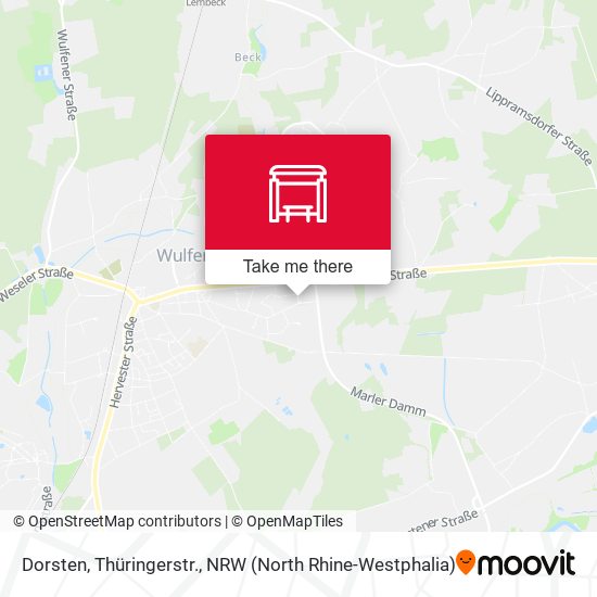 Dorsten, Thüringerstr. map