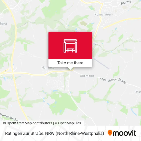 Карта Ratingen Zur Straße