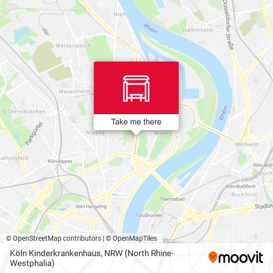 Köln Kinderkrankenhaus map