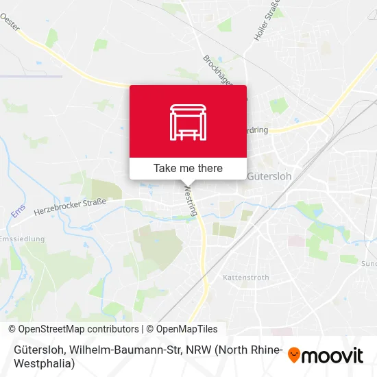 Gütersloh, Wilhelm-Baumann-Str map