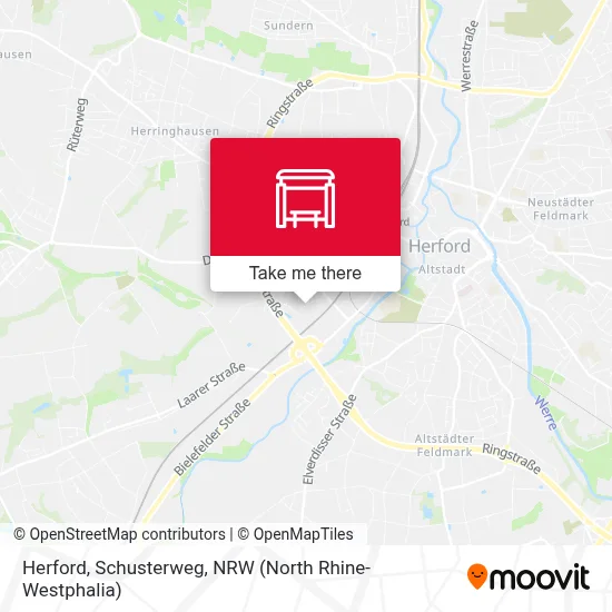 Herford, Schusterweg map