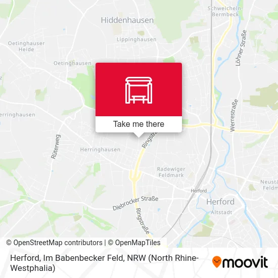 Herford, Im Babenbecker Feld map