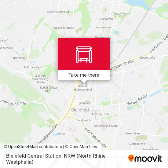 Bielefeld Hbf map