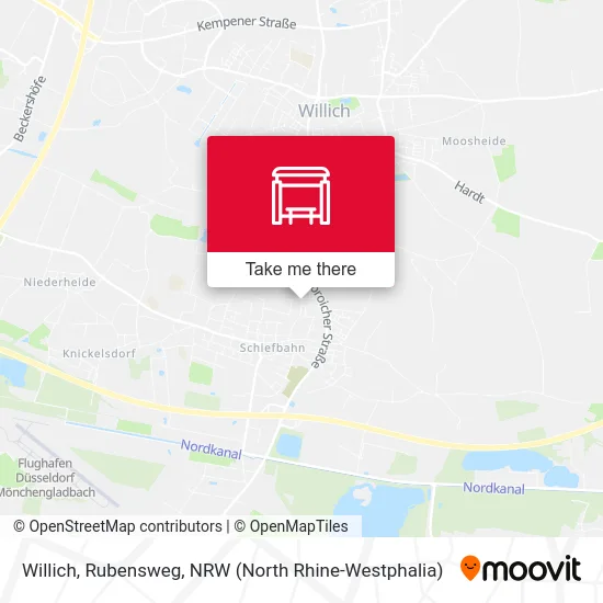 Willich, Rubensweg map