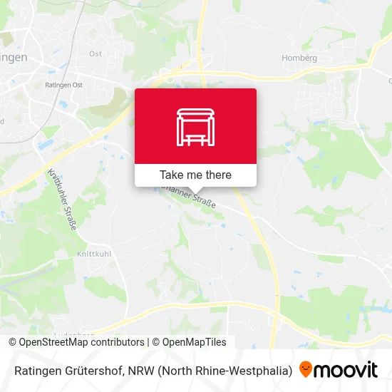 Ratingen Grütershof map