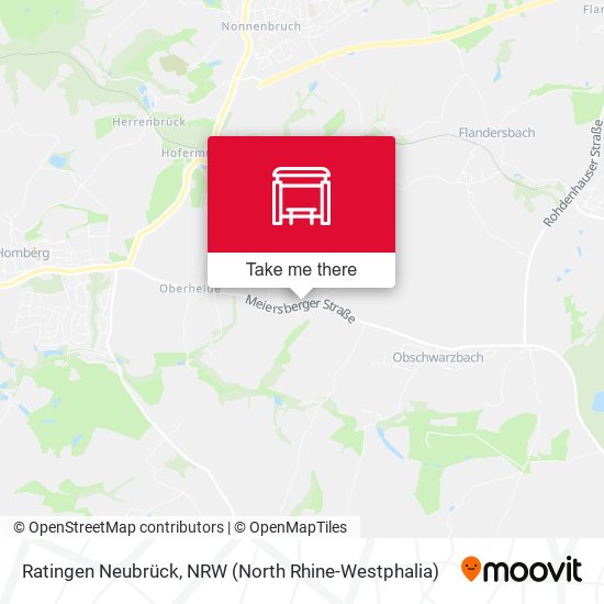 Ratingen Neubrück map