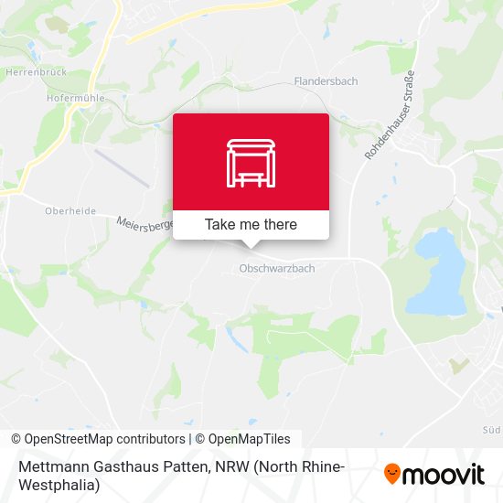 Mettmann Gasthaus Patten map