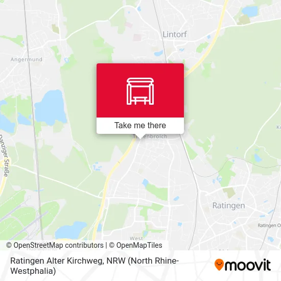 Ratingen Alter Kirchweg map