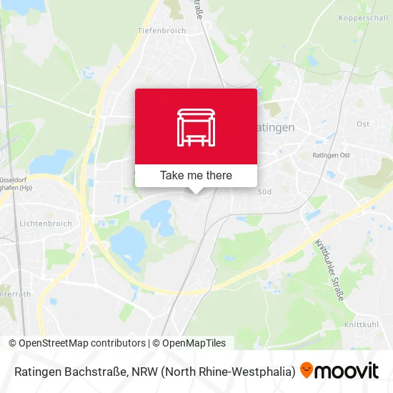 Карта Ratingen Bachstraße