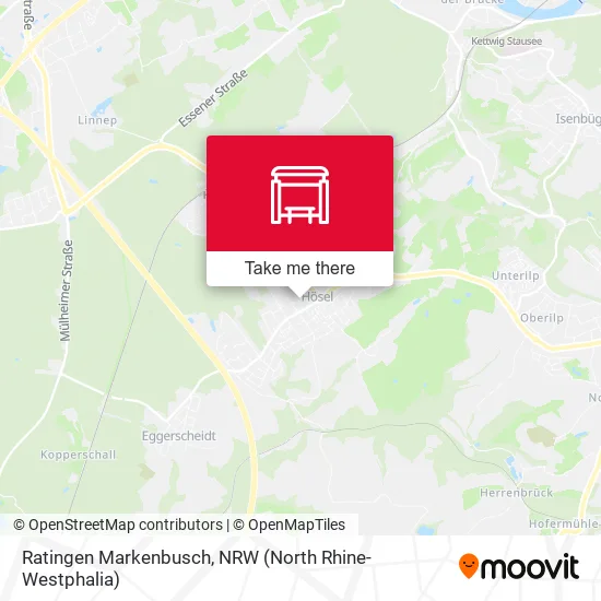 Карта Ratingen Markenbusch