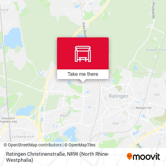 Ratingen Christinenstraße map