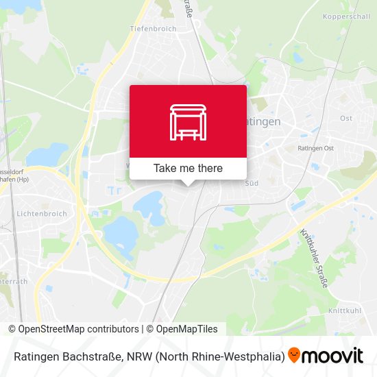 Ratingen Bachstraße map