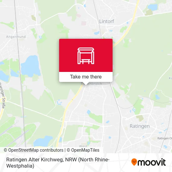 Ratingen Alter Kirchweg map