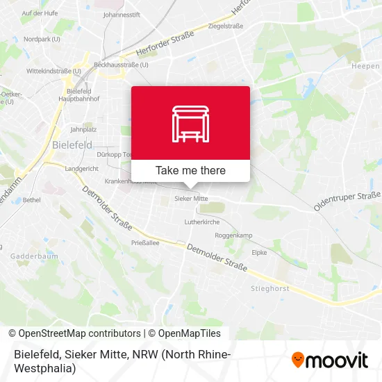 Карта Bielefeld, Sieker Mitte