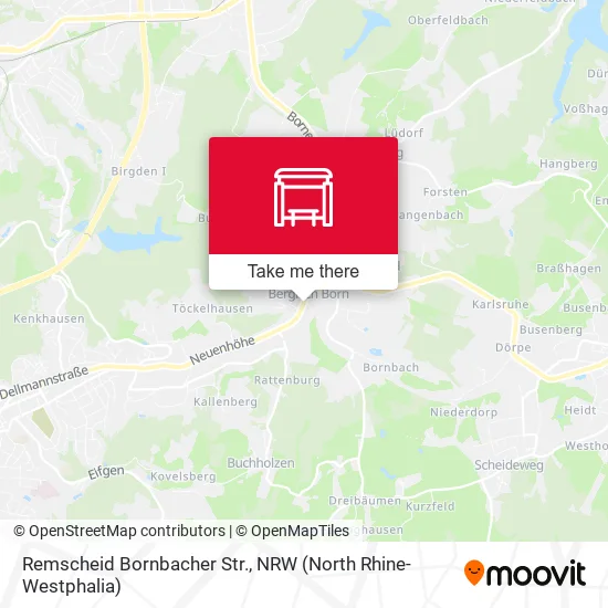 Карта Remscheid Bornbacher Str.