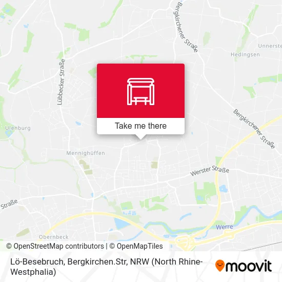 Lö-Besebruch, Bergkirchen.Str map