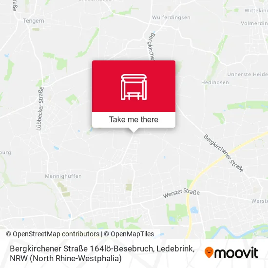 Карта Bergkirchener Straße 164lö-Besebruch, Ledebrink