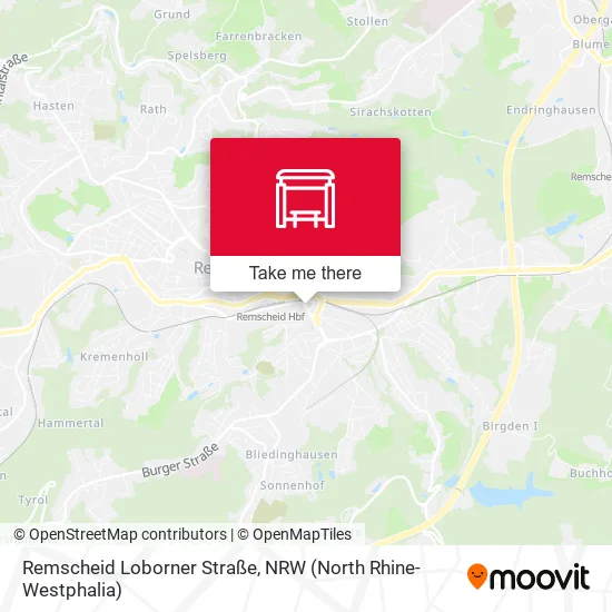 Карта Remscheid Loborner Straße
