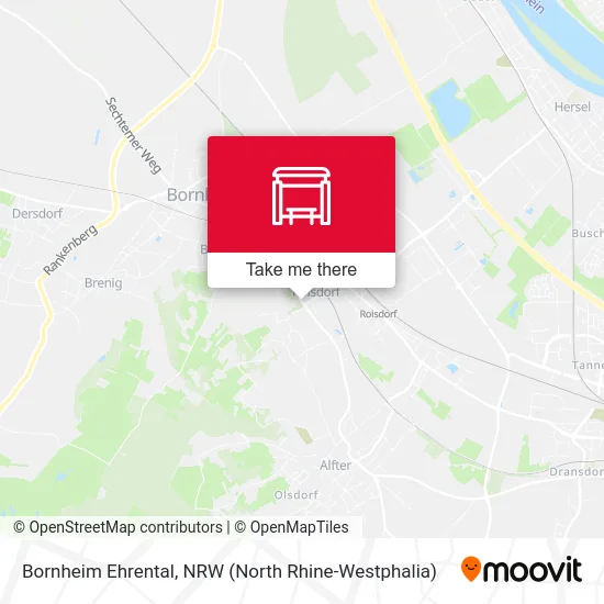 Bornheim Ehrental map