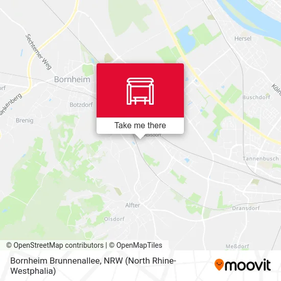 Bornheim Brunnenallee map