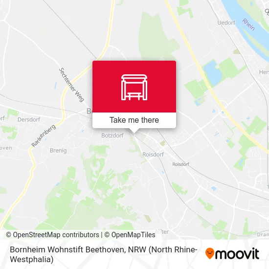 Bornheim Wohnstift Beethoven map