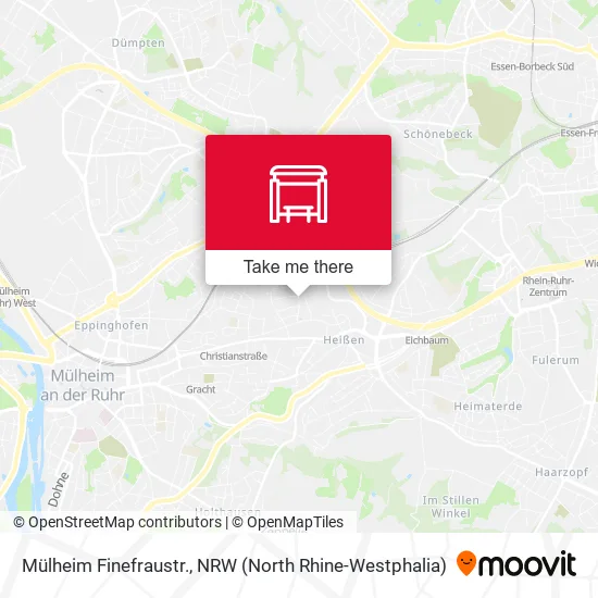 Mülheim Finefraustr. map